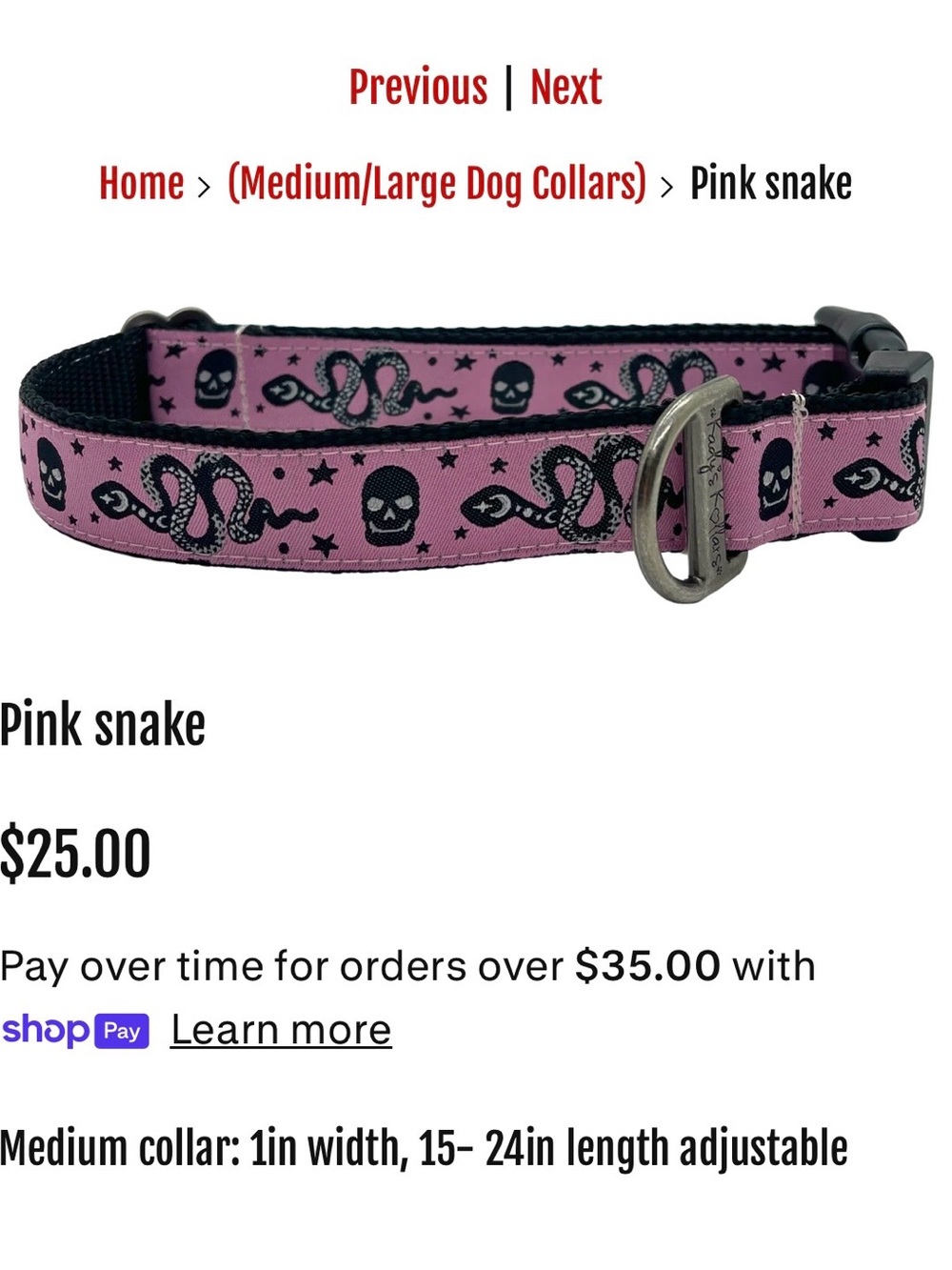 Matching Dog Collar + Leash — Handmade in CO